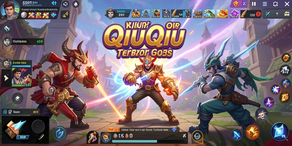 Tangkapan layar gameplay QiuQiu yang menarik di 55RT.