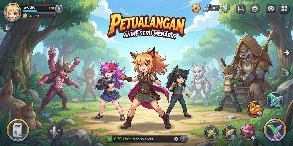 Menampilkan gameplay seru dalam dunia Anime yang menakjubkan.