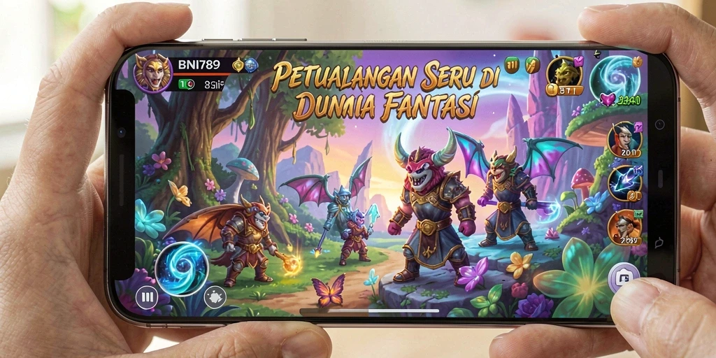 Screenshot gameplay BNI789 yang menunjukkan aksi petualangan mendebarkan.