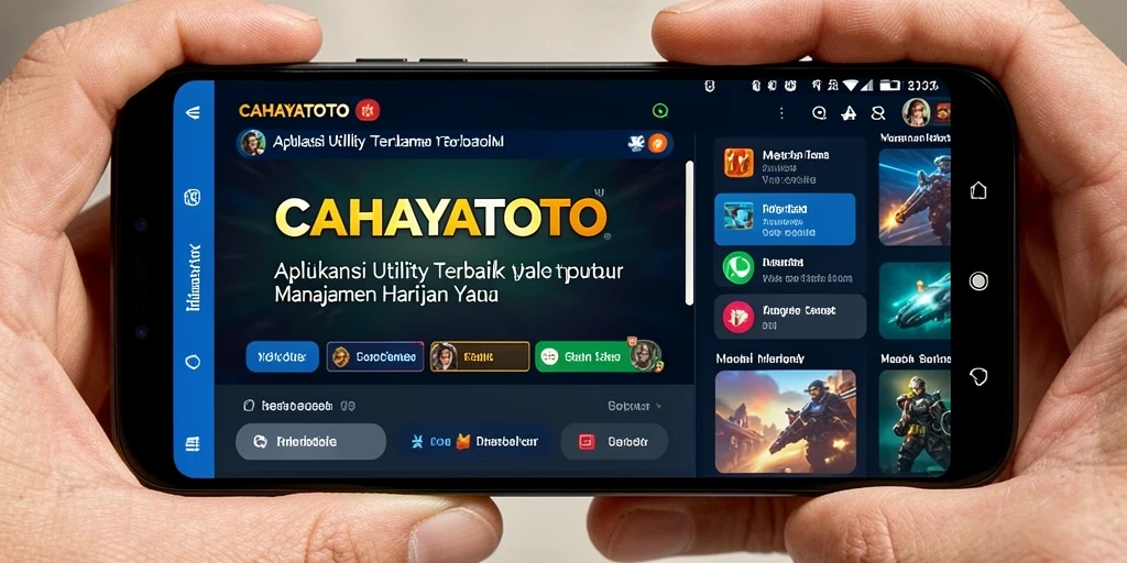 Tampilan antarmuka pengguna CAHAYATOTO yang intuitif dan menarik.