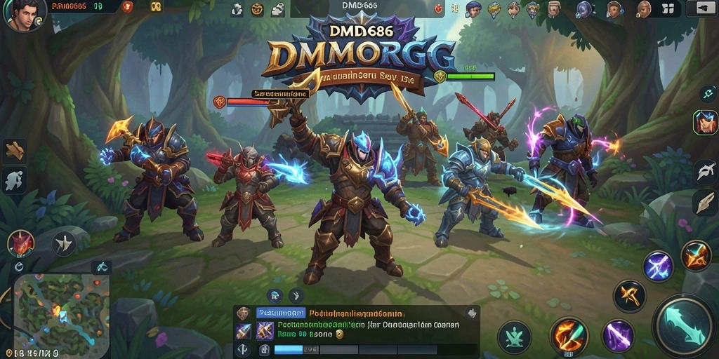 Tampilan gameplay DMD686 yang menakjubkan dalam dunia MMORPG.