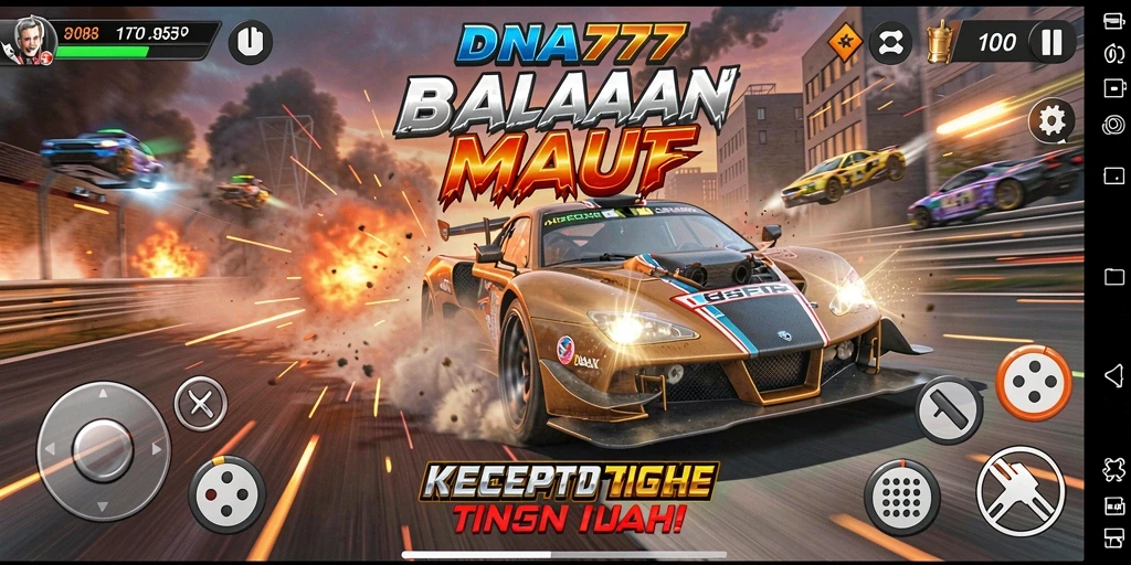 Gameplay balapan yang seru dan menegangkan di DNA777.