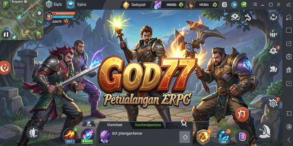 Gameplay <strong>GOD77</strong> yang penuh aksi dan petualangan menanti Anda.