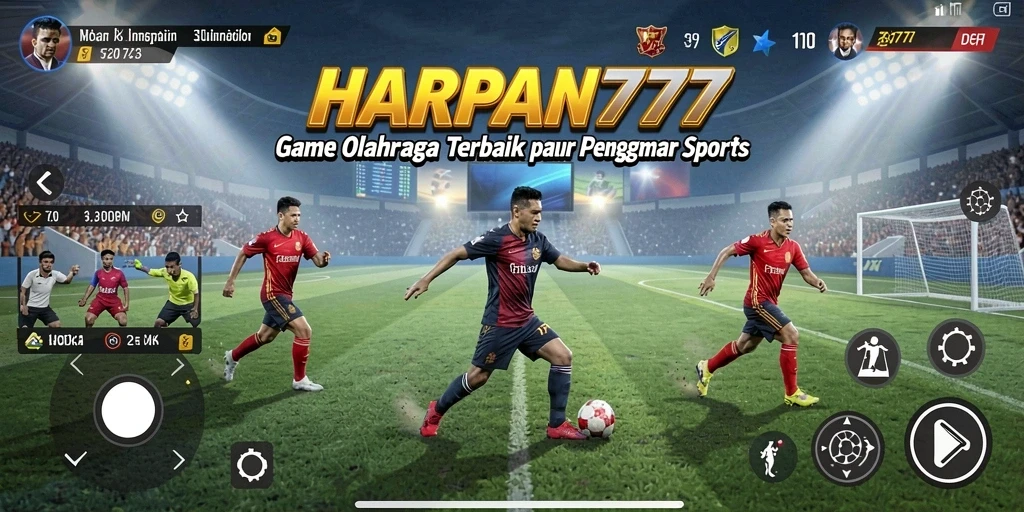 Tampilan gameplay mendebarkan di <strong>HARAPAN777</strong> dengan aksi olahraga seru.