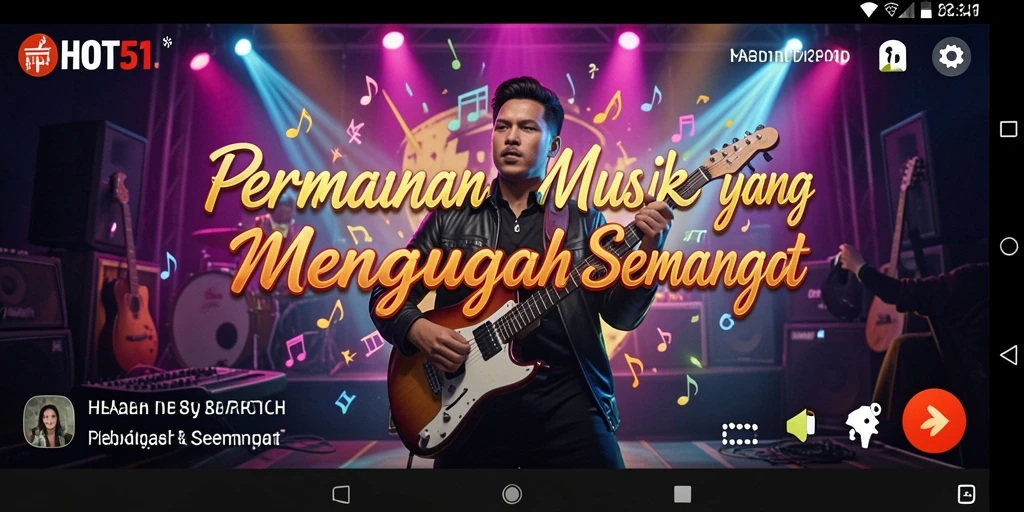 Tampilan gameplay HOT51 yang penuh warna dan interaktif