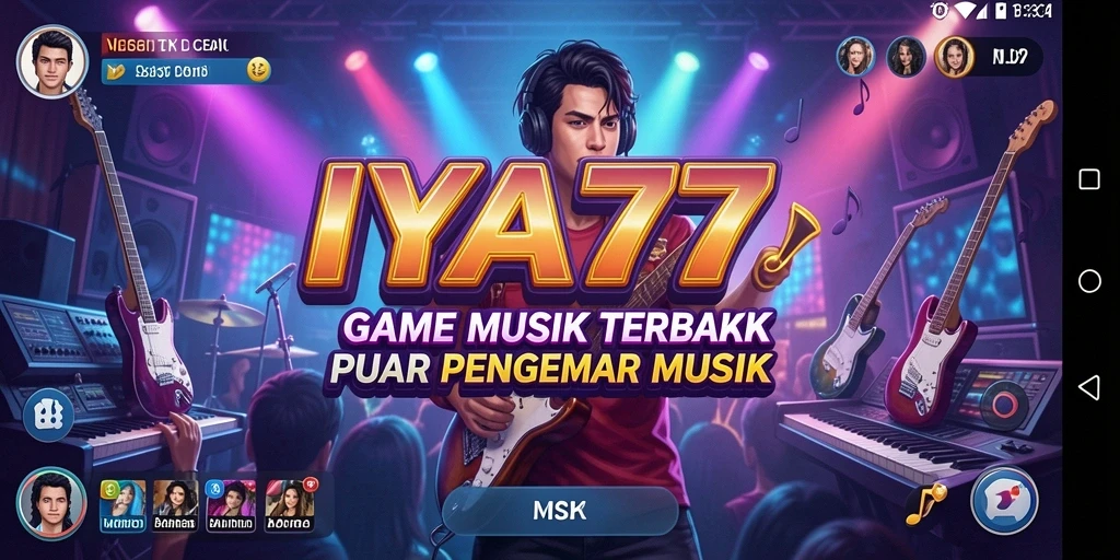Tampilan gameplay <strong>IYA777</strong> yang seru dan interaktif saat bermain musik.