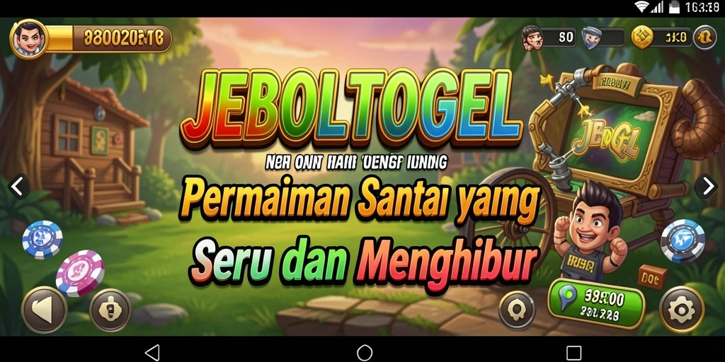 Screenshot utama JEBOLTOGEL menampilkan gameplay santai yang menyenangkan.