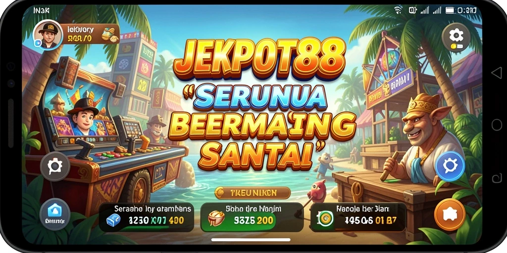 Tampilan gameplay menarik dari JEKPOT88 yang menghibur.
