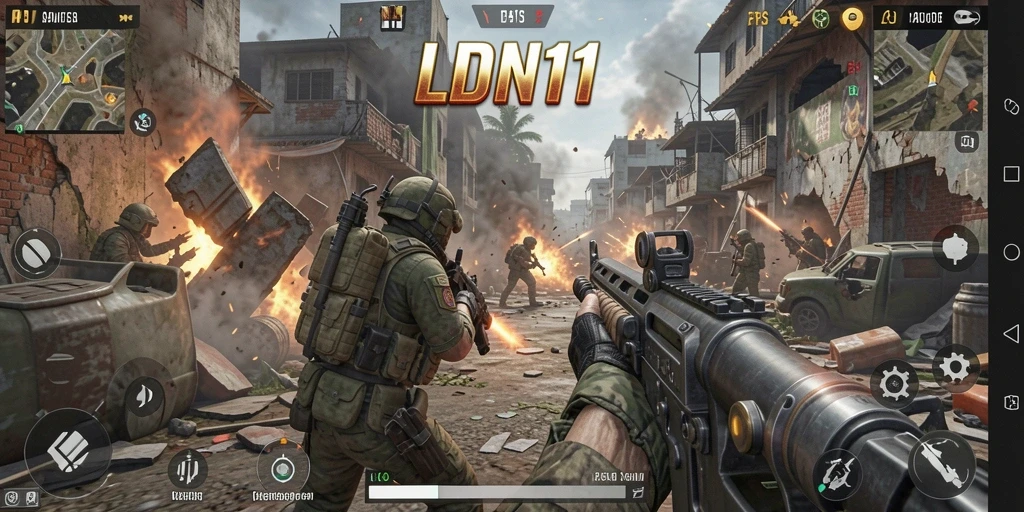 Gameplay menarik dari LDN11 yang memperlihatkan aksi tembak-menembak seru.