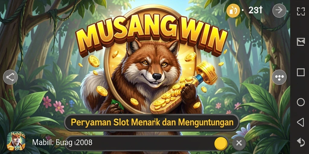 Tampilan gameplay Slot yang menarik di MUSANGWIN.