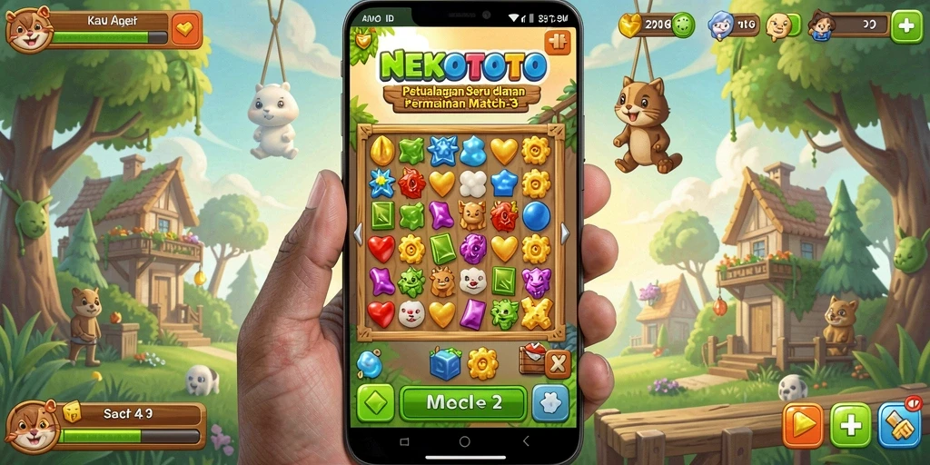 Tampilan screenshot <strong>NEKOTOTO</strong> yang menampilkan gameplay seru dan menantang.
