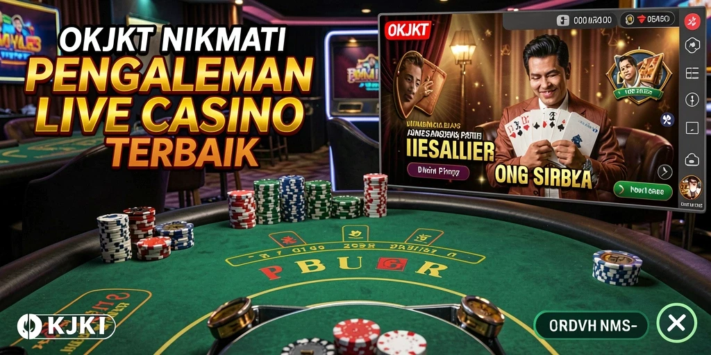 Tampilan gameplay langsung di OKJKT yang memikat dan interaktif.
