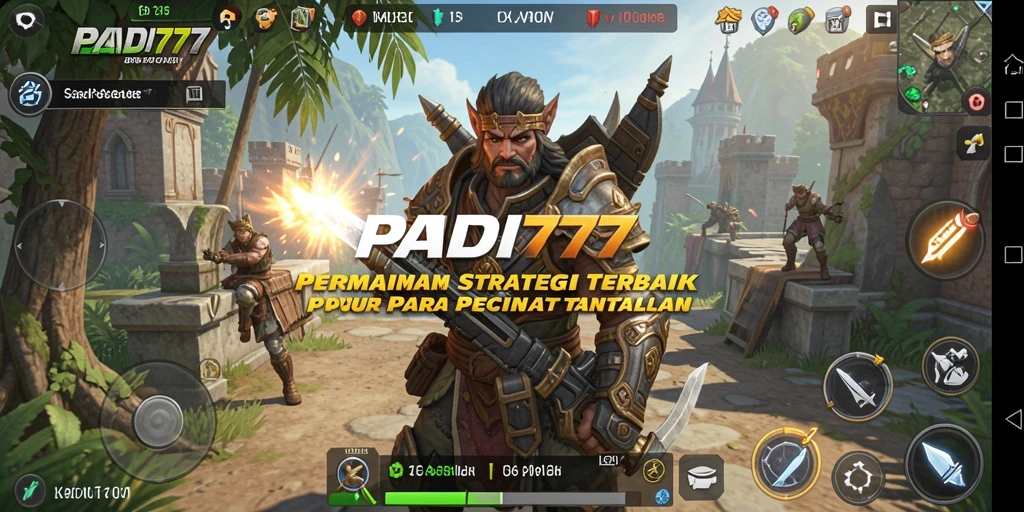 Tangkapan layar yang menampilkan aksi strategi dalam PADI777.