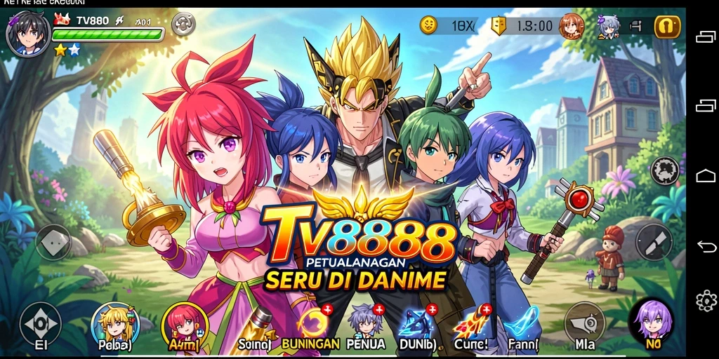 Screenshot gameplay TV888 yang penuh warna dan seru.