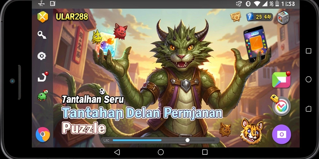 Gameplay ULAR288 yang seru menampilkan berbagai teka-teki menarik.