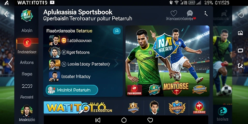 Screenshot WATITOTO menampilkan antarmuka taruhan olahraga yang menarik.